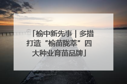 榆中新先事｜多措打造“榆苗陇萃”四大种业育苗品牌