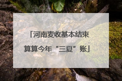 河南麦收基本结束 算算今年“三夏”账