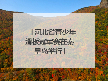 河北省青少年滑板冠军赛在秦皇岛举行