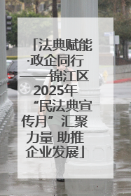 法典赋能·政企同行——锦江区2025年“民法典宣传月”汇聚力量 助推企业发展