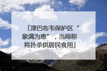 津巴布韦保护区“象满为患”，当局称将扑杀供居民食用
