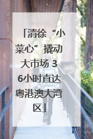 清徐“小菜心”撬动大市场 36小时直达粤港澳大湾区