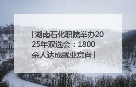 湖南石化职院举办2025年双选会：1800余人达成就业意向