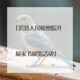 范县人民检察院开展家书展览活动