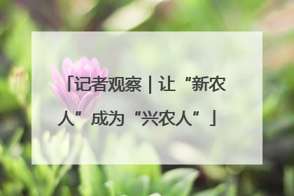 记者观察｜让“新农人”成为“兴农人”