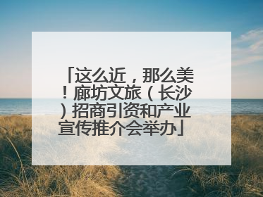 这么近，那么美！廊坊文旅（长沙）招商引资和产业宣传推介会举办