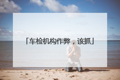 车检机构作弊，该抓