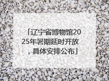 辽宁省博物馆2025年暑期延时开放，具体安排公布