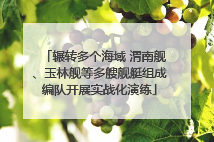 辗转多个海域 渭南舰、玉林舰等多艘舰艇组成编队开展实战化演练