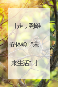 走，到雄安体验“未来生活”
