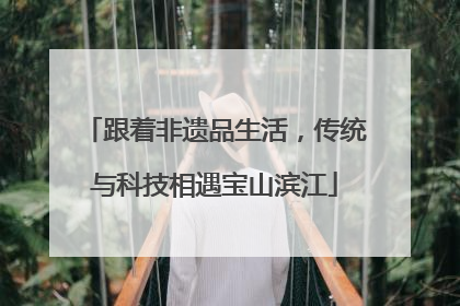 跟着非遗品生活，传统与科技相遇宝山滨江