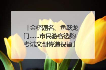 金榜题名、鱼跃龙门……市民游客选购考试文创传递祝福