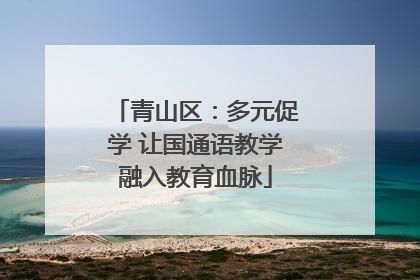 青山区：多元促学 让国通语教学融入教育血脉