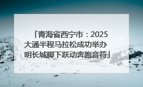 青海省西宁市：2025大通半程马拉松成功举办 明长城脚下跃动奔跑音符