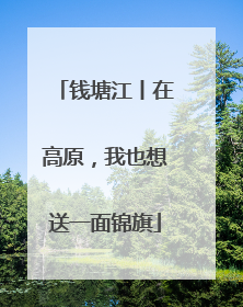 钱塘江丨在高原，我也想送一面锦旗