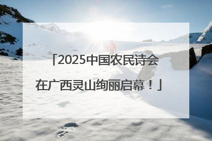 2025中国农民诗会在广西灵山绚丽启幕！