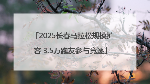 2025长春马拉松规模扩容 3.5万跑友参与竞逐