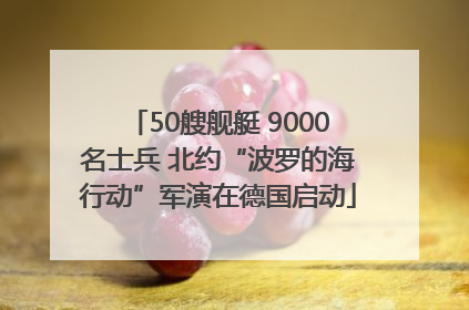 50艘舰艇 9000名士兵 北约“波罗的海行动”军演在德国启动