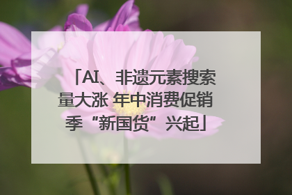 AI、非遗元素搜索量大涨 年中消费促销季“新国货”兴起